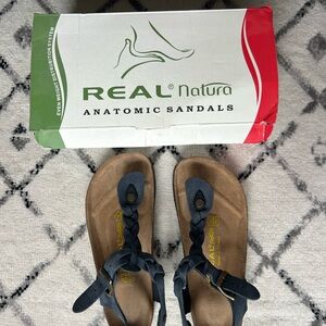 Women's Navy Anatomic Sandals NWT